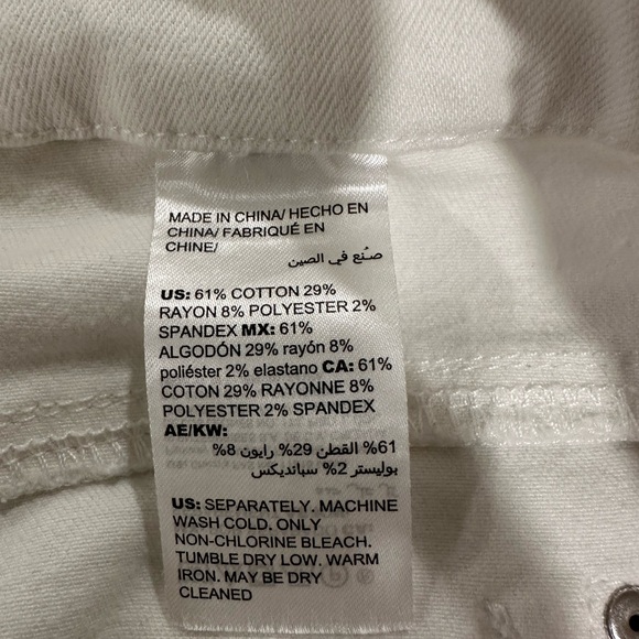 Chico's Cream Straight Leg Jeans - Picture 8 of 8